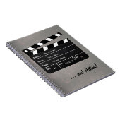 Clapperboard met Jouw tekst! Notitieboek (Rechterzijde)