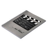 Clapperboard met Jouw tekst! Notitieboek (Linkerzijde)