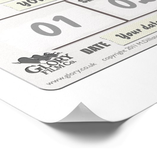  Clapperboard Print (Hoek)