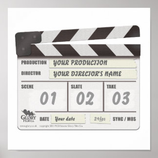  Clapperboard Print