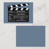Clapperboard-Visitekaartje Visitekaartje (Voorkant / Achterkant)