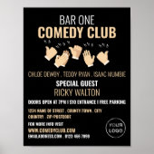 Clapping Hands, Comedian, Comedy Club Adverteren Poster (Voorkant)
