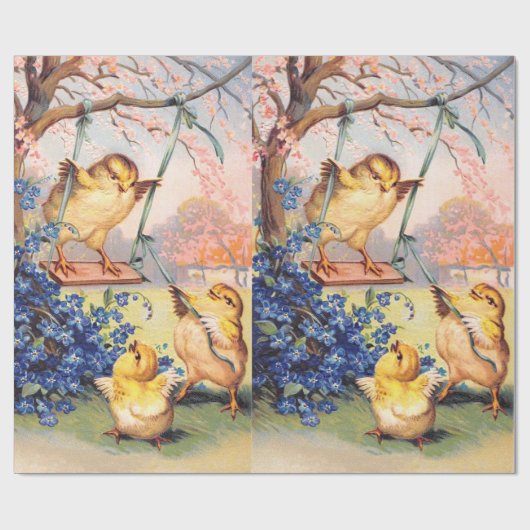 Clapsaddle: Biddy slikken Cadeaupapier (Vlak)