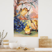 Clapsaddle: Biddy slikken Poster (Keuken)