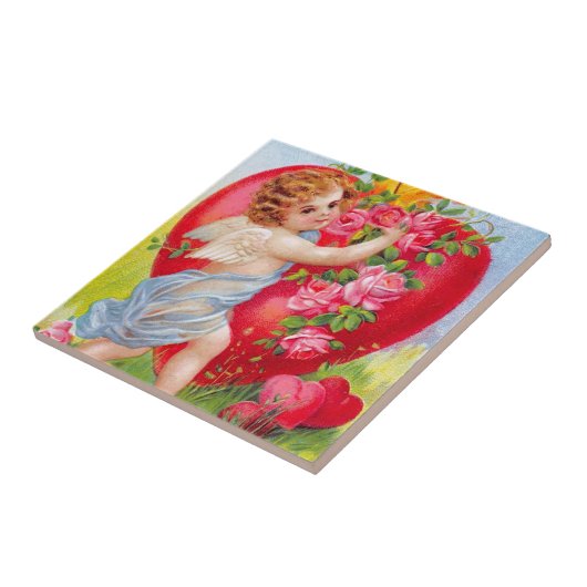 Clapsaddle: Cherub of Love Tegeltje (Zijkant)