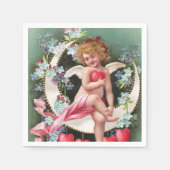 Clapsaddle: Cherub op een sikkelmaan 1 Servet (Voorkant)