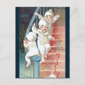 Clapsaddle: De nacht vóór Kerstmis Feestdagenkaart (Voorkant)