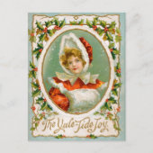 Clapsaddle: Het charmante Meisje van de Winter Briefkaart (Voorkant)