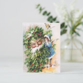 Clapsaddle: Holly Vader Briefkaart (Staand voorkant)