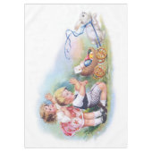 Clapsaddle: Kinderen die met Bunny spelen Tafelkleed (Voorkant)