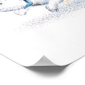 Clapsaddle: Meisjes die met Bunnies spelen Poster (Hoek)