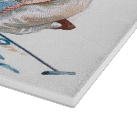 Clapsaddle: Meisjes die met Bunnies spelen Snijplank (Hoek)