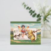 Clapsaddle: Muziek maken van Paasfee Feestdagenkaart (Staand voorkant)