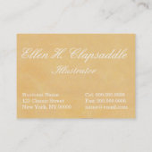 Clapsaddle: Pasen Bunny Girl met Ruff Visitekaartje (Achterkant)