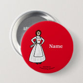 Clara Barton Nurse Button (Voorkant /achterkant)
