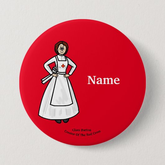 Clara Barton Nurse Button (Voorkant)