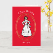 Clara Barton Nurses Day Wenskaart Kaart (Gele Bloem)