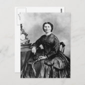 Clara Barton Portrait ~  1866 Foto Briefkaart (Voorkant / Achterkant)