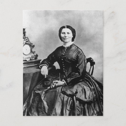 Clara Barton Portrait ~  1866 Foto Briefkaart (Voorkant)