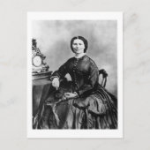 Clara Barton Portrait ~ 1866 Foto Briefkaart (Voorkant)