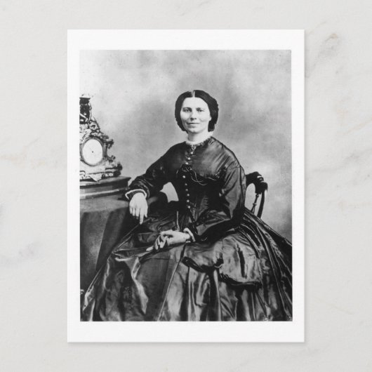 Clara Barton Portrait ~ 1866 Foto Briefkaart (Voorkant)