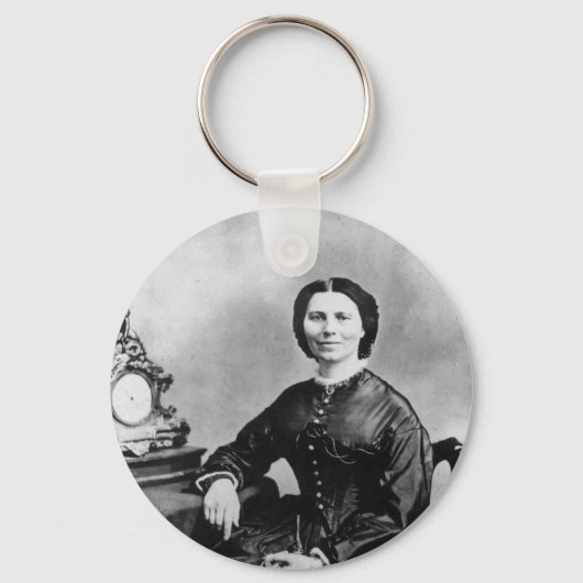 Clara Barton Portrait ~  1866 Foto Sleutelhanger (Voorkant)