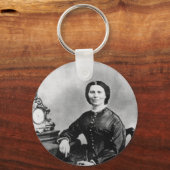 Clara Barton Portrait ~  1866 Foto Sleutelhanger (Voorkant)