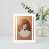 Clara "Claire" Sage Talla Johnson 1909 Briefkaart (Staand voorkant)