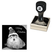 Clara Claus Groundhog Kerst Rubber Stamp Rubberstempel (Gestempeld)
