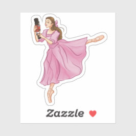 Clara en de Notenkraker Ballerina Ballet Sticker
