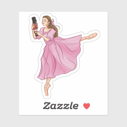Clara en de Notenkraker Ballerina Ballet Sticker (Vel)