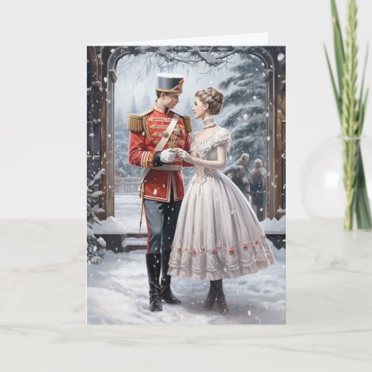 Clara en de Notenkraker Klassiek Ballet Kerstfeest Feestdagen Kaart (Voorkant)