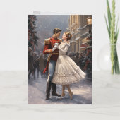 Clara en de Notenkraker Klassiek Ballet Kerstfeest Feestdagen Kaart (Achterkant)