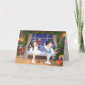 Clara en de Notenkraker Stahlbaum Huis Ballet Feestdagen Kaart (Achterkant)