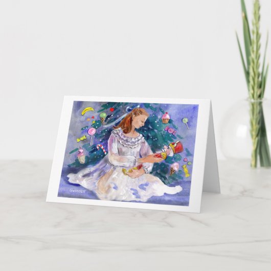 Clara en de Nutkraker Feestdagen Kaart (Voorkant)