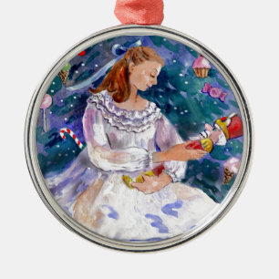 Clara en de Nutkraker Metalen Ornament
