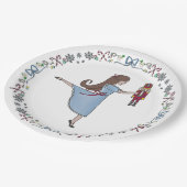 Clara en haar Notenkraker Kerstfeest Papieren Bordje (Gekanteld)