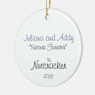 Clara en Party Girl Custom Keramisch Ornament