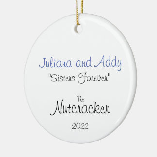 Clara en Party Girl Custom Keramisch Ornament