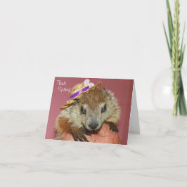 Clara Groundhog Day Card Kaart
