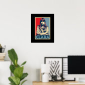 Clara Luciani Hop Portrait Poster (Thuiskantoor)