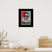 Clara Luciani Hop Portrait Poster (Keuken)