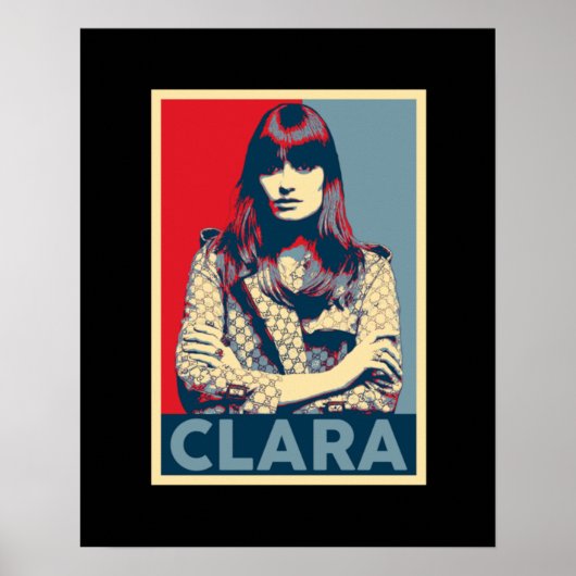 Clara Luciani Hop Portrait Poster (Voorkant)