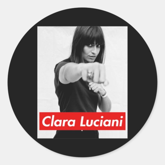 Clara Luciani - La grenade Ronde Sticker (Voorkant)