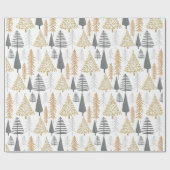 CLARA modern kerstboompapier voor kerstboominslag Cadeaupapier (Vlak)