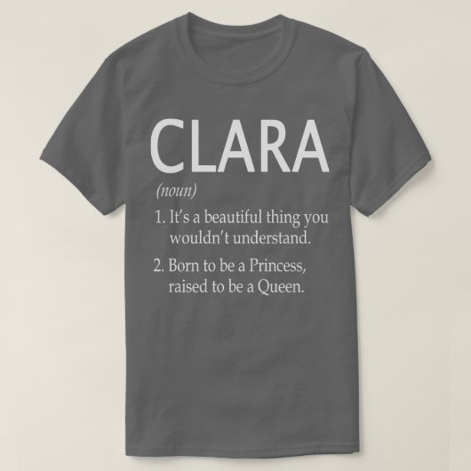 Clara Name Gift T-shirt (Design voorkant)