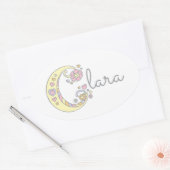 Clara of jouw naam beginnend met C label (Envelop)