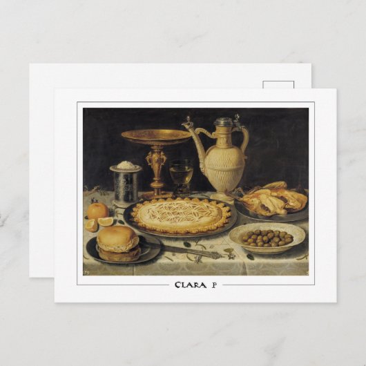 Clara Peeters #10 - Kunstmatig Briefkaart (Voorkant / Achterkant)