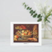 Clara Peeters #11 - Briefkaart met fijne kunst (Staand voorkant)