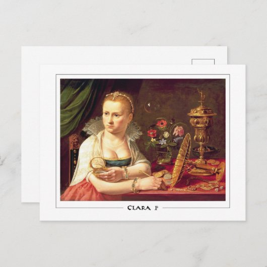 Clara Peeters #14 - Kunstmatig Briefkaart (Voorkant / Achterkant)